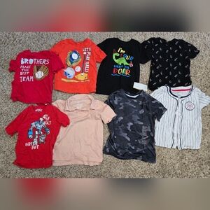 Colorful Kids Graphic T-Shirts Set 5T